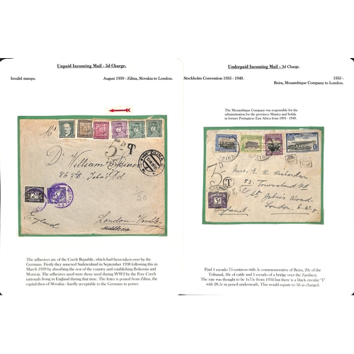 256 - Invalid Stamps. 1893-1970 Covers and cards including 1895 cover with a disallowed 1d lilac bisect, 1... 