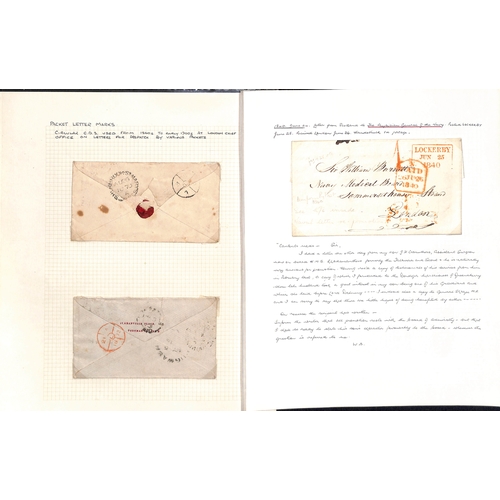 88 - 1759-1964 Entire letters, entires, covers and cards, including 1759 letter detailing prize money won... 