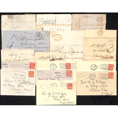 88 - 1759-1964 Entire letters, entires, covers and cards, including 1759 letter detailing prize money won... 