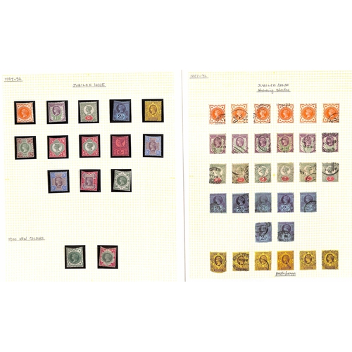 5 - 1855-1900 Surface Printed issues, the used collection including 1855 4d Medium Garter on blued paper... 