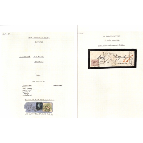 5 - 1855-1900 Surface Printed issues, the used collection including 1855 4d Medium Garter on blued paper... 