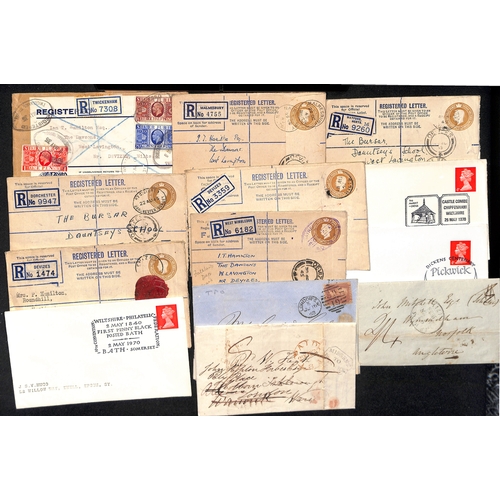 88 - 1759-1964 Entire letters, entires, covers and cards, including 1759 letter detailing prize money won... 