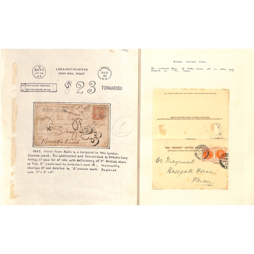 88 - 1759-1964 Entire letters, entires, covers and cards, including 1759 letter detailing prize money won... 