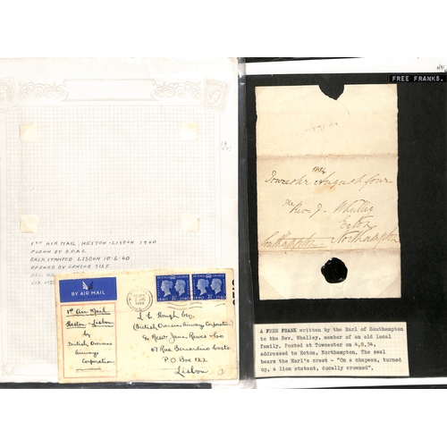 88 - 1759-1964 Entire letters, entires, covers and cards, including 1759 letter detailing prize money won... 