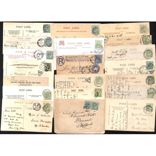 270 - T.P.Os. 1847-1914 Covers and cards with T.P.O cancels or handstamps (44) including 1902 cover to USA... 