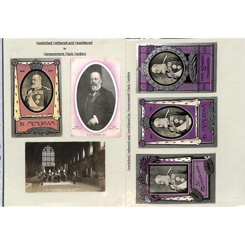 274 - King Edward VII/Queen Alexandria. 1901-25 Mourning covers, letters, ephemera and picture postcards i... 