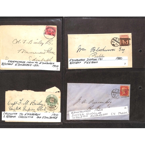 90 - 1812-1994 Covers and cards, with an album of Scottish covers and cancels, and an unusual collection ... 