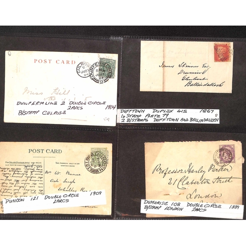 90 - 1812-1994 Covers and cards, with an album of Scottish covers and cancels, and an unusual collection ... 