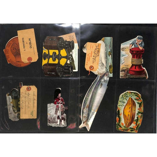 269 - Novelty Postcards. c.1906-12 Novelty shaped cards containing pull-out views, 24 cards with the addre... 