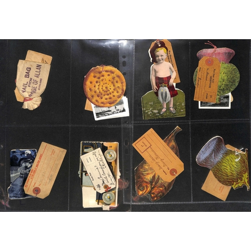 269 - Novelty Postcards. c.1906-12 Novelty shaped cards containing pull-out views, 24 cards with the addre... 