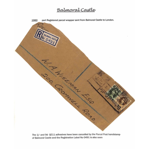 273 - Balmoral Castle. 1894-2002 Covers and cards with circular datestamps of Balmoral Castle (52, some on... 