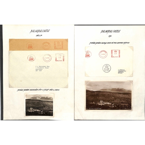 273 - Balmoral Castle. 1894-2002 Covers and cards with circular datestamps of Balmoral Castle (52, some on... 