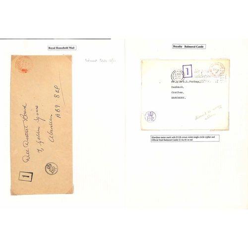 273 - Balmoral Castle. 1894-2002 Covers and cards with circular datestamps of Balmoral Castle (52, some on... 