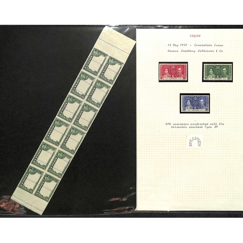 496 - 1937-47 King George VI Issues Specimen or mint, including Coronation Specimen set, 1938-49 Specimen ... 