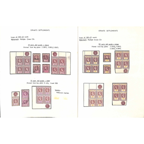 1172 - 1912-23 Multiple Crown CA 1c - $5, study on pages including Specimens (with additional 10c, 45c, $2 ... 