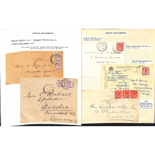 1172 - 1912-23 Multiple Crown CA 1c - $5, study on pages including Specimens (with additional 10c, 45c, $2 ... 