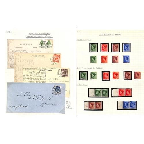 74 - 1924-51 Collection in an album, with KGV commemoratives issues and KGVI issues, including 1929 P.U.C... 