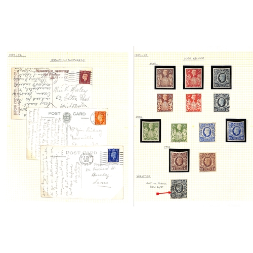 74 - 1924-51 Collection in an album, with KGV commemoratives issues and KGVI issues, including 1929 P.U.C... 