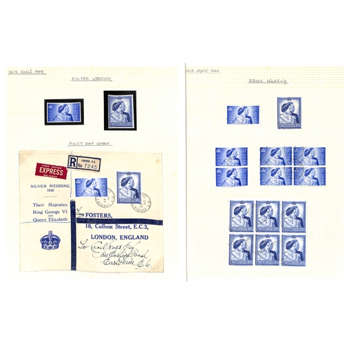 74 - 1924-51 Collection in an album, with KGV commemoratives issues and KGVI issues, including 1929 P.U.C... 