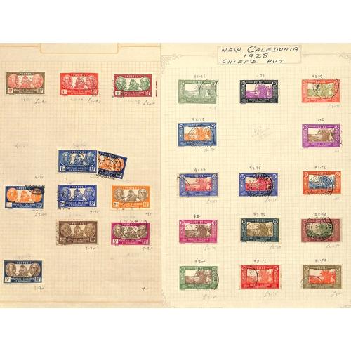 558 - New Caledonia. 1881-1948 Mint and used collection including mint 1932 Paris-Noumea flight pair (S.G.... 