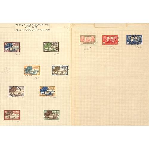 558 - New Caledonia. 1881-1948 Mint and used collection including mint 1932 Paris-Noumea flight pair (S.G.... 