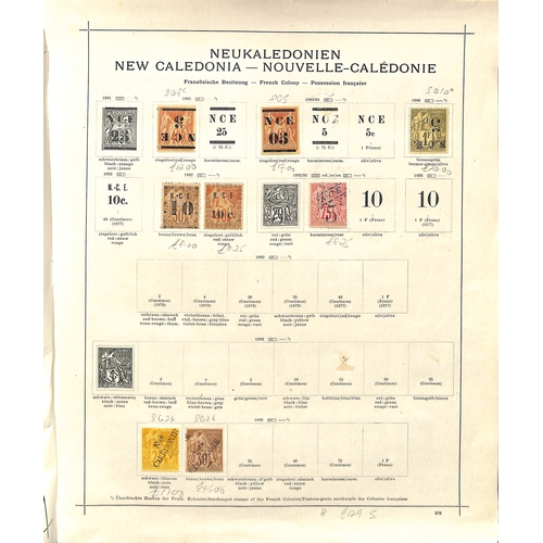 558 - New Caledonia. 1881-1948 Mint and used collection including mint 1932 Paris-Noumea flight pair (S.G.... 