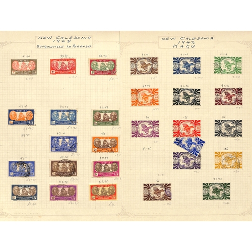 558 - New Caledonia. 1881-1948 Mint and used collection including mint 1932 Paris-Noumea flight pair (S.G.... 