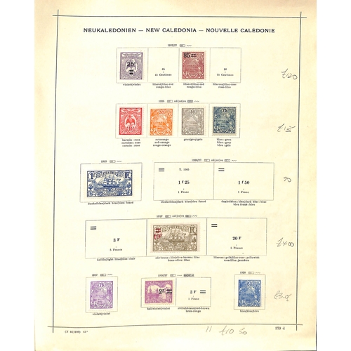 558 - New Caledonia. 1881-1948 Mint and used collection including mint 1932 Paris-Noumea flight pair (S.G.... 