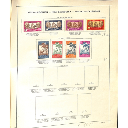 558 - New Caledonia. 1881-1948 Mint and used collection including mint 1932 Paris-Noumea flight pair (S.G.... 