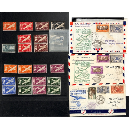 558 - New Caledonia. 1881-1948 Mint and used collection including mint 1932 Paris-Noumea flight pair (S.G.... 