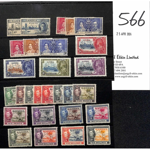 566 - 1935-46 Specimen sets comprising 1935 Silver Jubilee set, 1937 Coronation sets (two sets), 1938-46 &... 