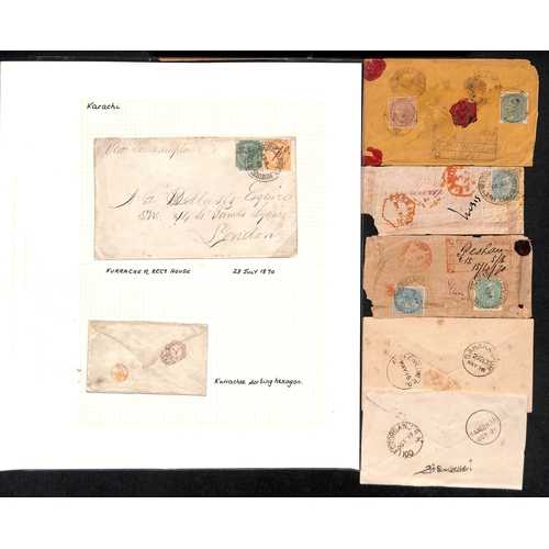 620 - Receiving Houses. 1861-c.1880 Covers with Receiving House datestamps including single ring cancels 