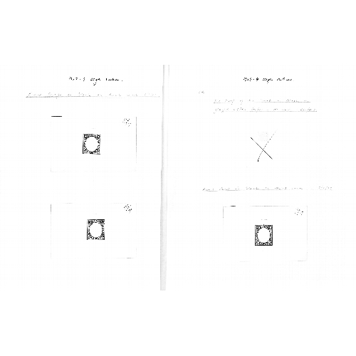 492 - 1927 1r - 20r Frame Plate Die Proofs in black on white glazed card, all dated 