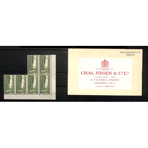 443 - Newfoundland. 1897-1938 Mint selection including 1932 25c slate line perf 14 blocks of four (2 block... 