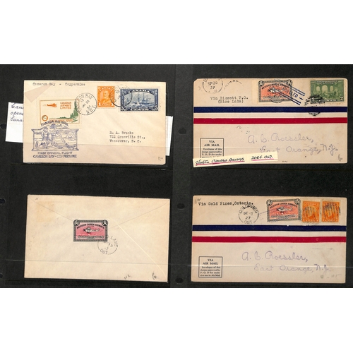 447 - Air Mails. 1924-34 Covers bearing semi-official airways stamps, including 1924 cover with 