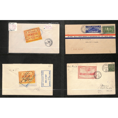 447 - Air Mails. 1924-34 Covers bearing semi-official airways stamps, including 1924 cover with 