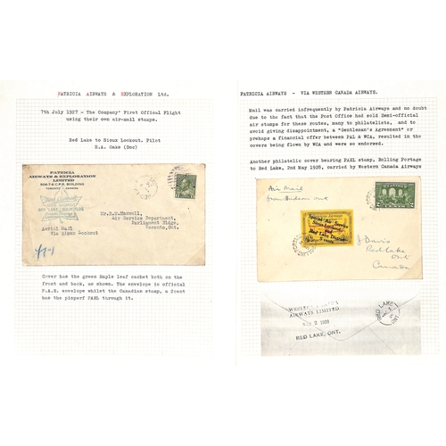 448 - Air Mails. 1924-28 Covers bearing semi-official airways stamps, including 1924 