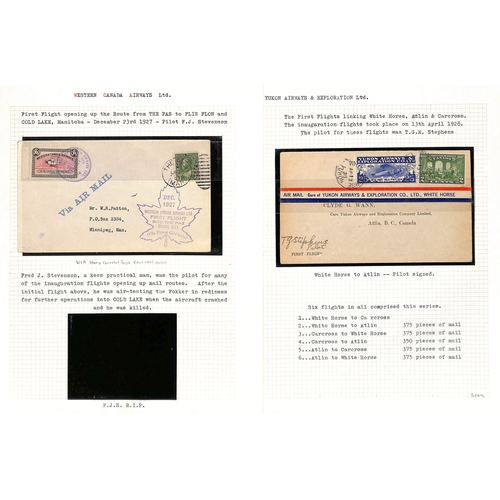 448 - Air Mails. 1924-28 Covers bearing semi-official airways stamps, including 1924 