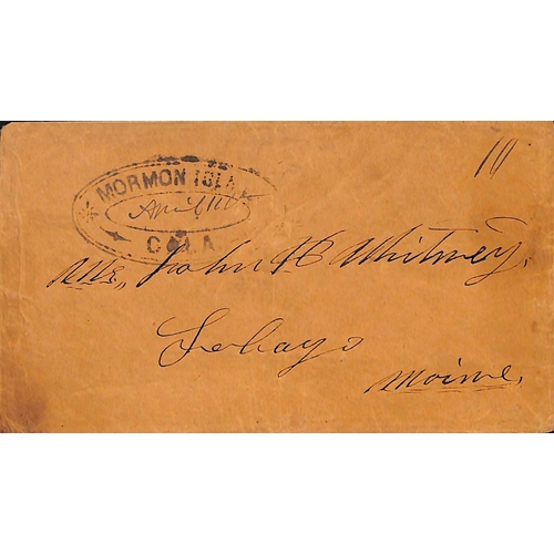 276 - c.1853 Stampless covers with double oval 