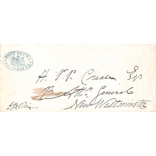 290 - c.1870 Long stampless cover to 