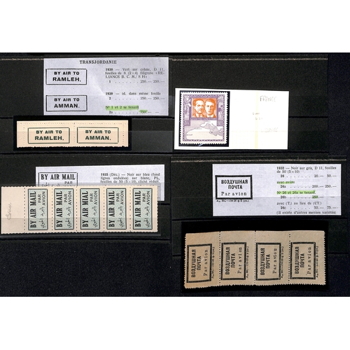 346 - Air Mail Labels. c.1925-35 Labels including Imperial Airways booklets (10) issued in G.B (4), South ... 