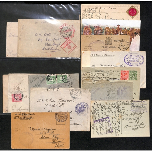 301 - G.B. 1914-20 Covers and cards including circular 