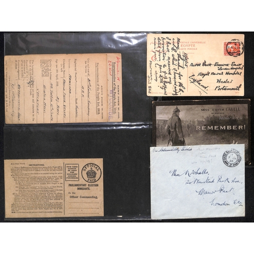 301 - G.B. 1914-20 Covers and cards including circular 