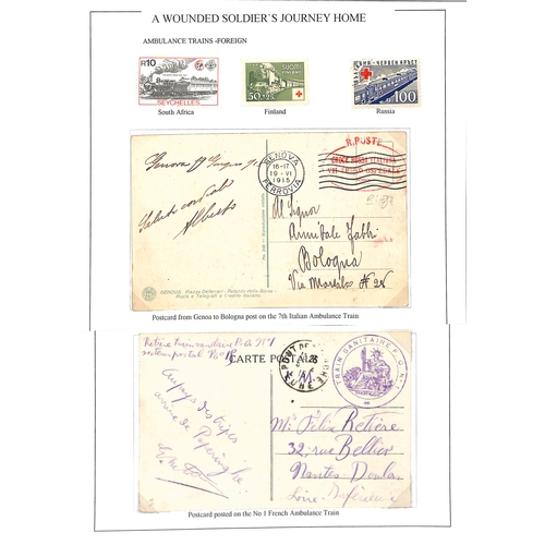 305 - France - Ambulance Trains. 1914-18 Covers and cards from French Ambulance Trains (17, all with cache... 