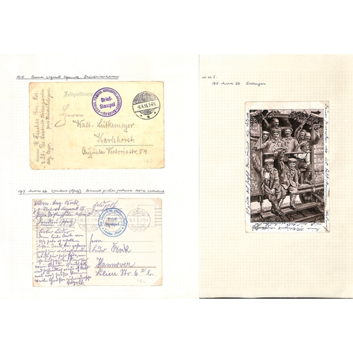 309 - Germany. 1914-18 Covers and cards from soldiers in hospital, all with cachets, including mail from P... 