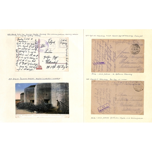 309 - Germany. 1914-18 Covers and cards from soldiers in hospital, all with cachets, including mail from P... 