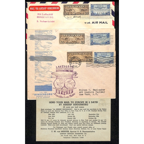 328 - USA. 1936 (May-Oct) Covers carried on the ten 