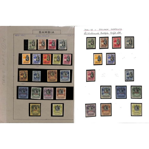 565 - 1922-29 ½d - 10/- Specimen stamps, Multiple Crown CA 4d - 5/- sets of four (two sets), and Mult... 