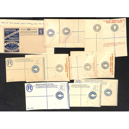 353 - Postal Stationery. Mainly QV Postcards and covers including early Transvaal, Victoria with 1d Havelo... 