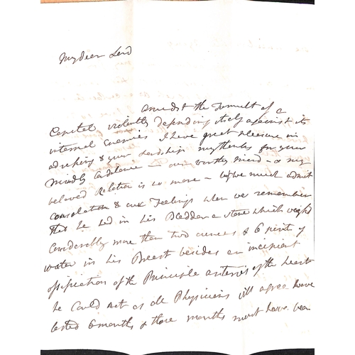 169 - 1792 (Dec 3) Entire letter written and signed by Sir Joseph Banks, President of the Royal Society (w... 